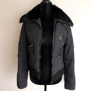 Mackage warm jacket w fur neck/shoulders. Size XS
